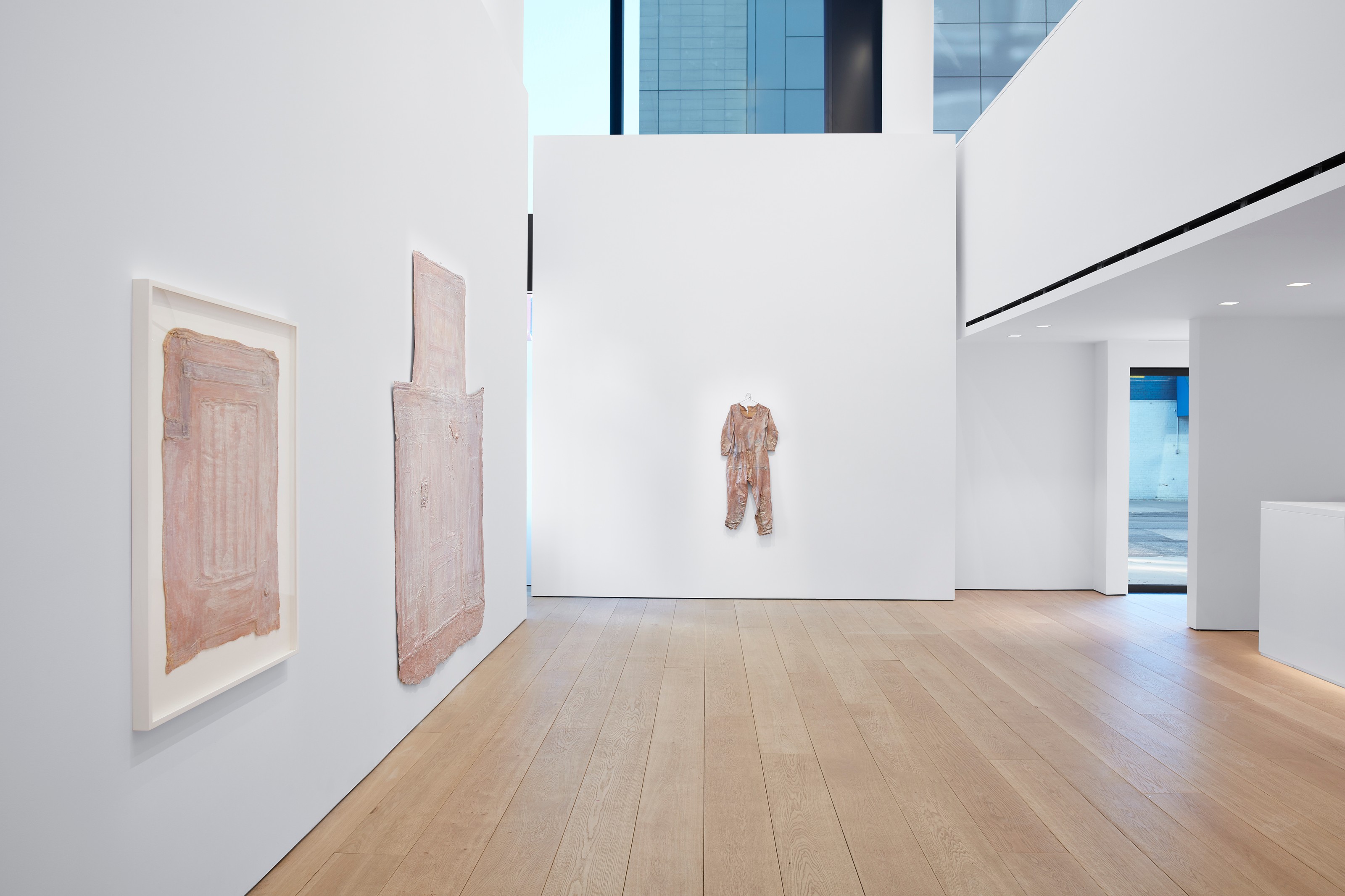Installation view of Heidi Bucher at Lehmann Maupin New York