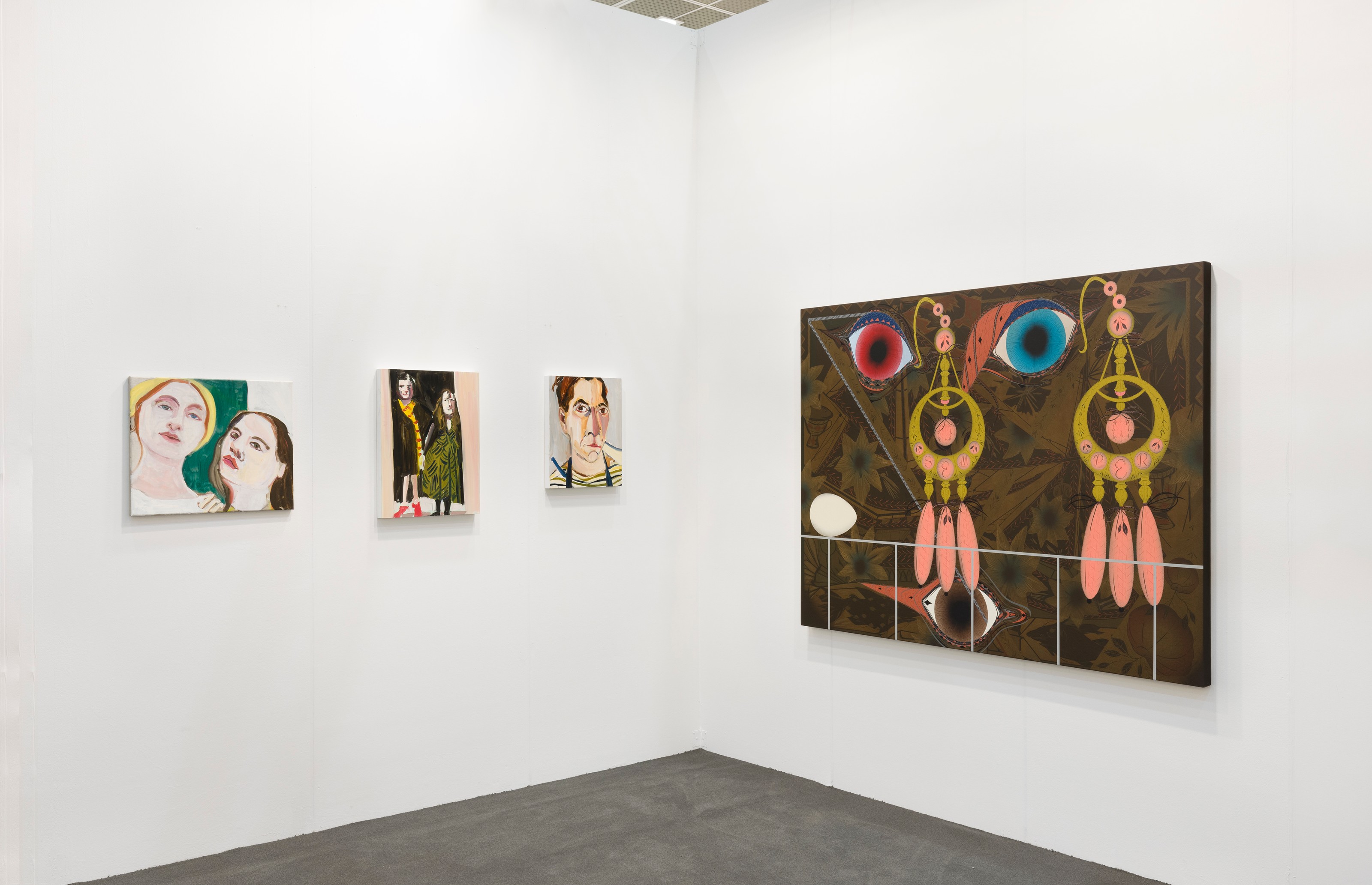 Installation view of Lehmann Maupin, Booth A44 at KIAF Art Seoul