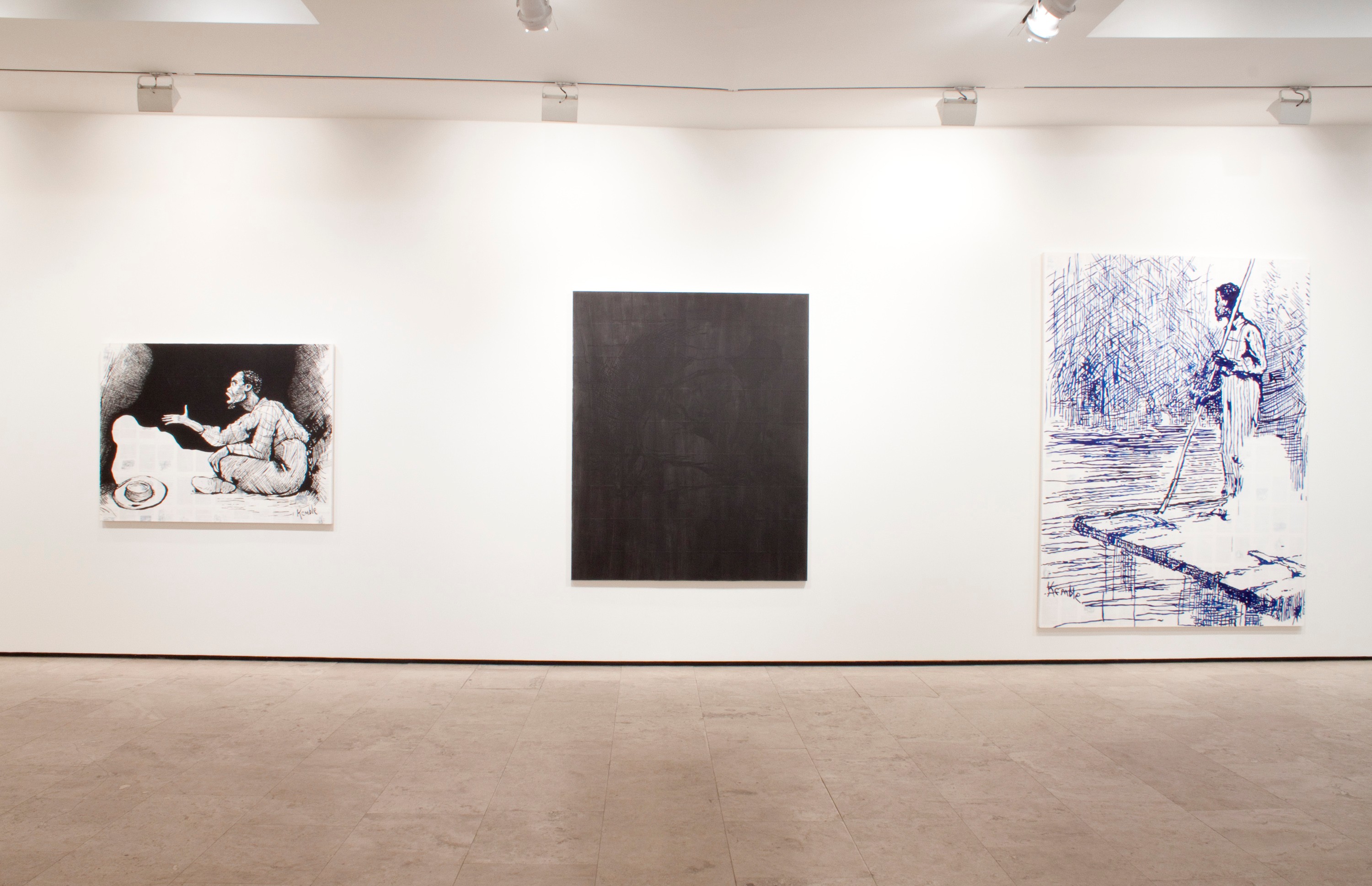 Installation view of Tim Rollins and K.O.S. at Lehmann Maupin New York
