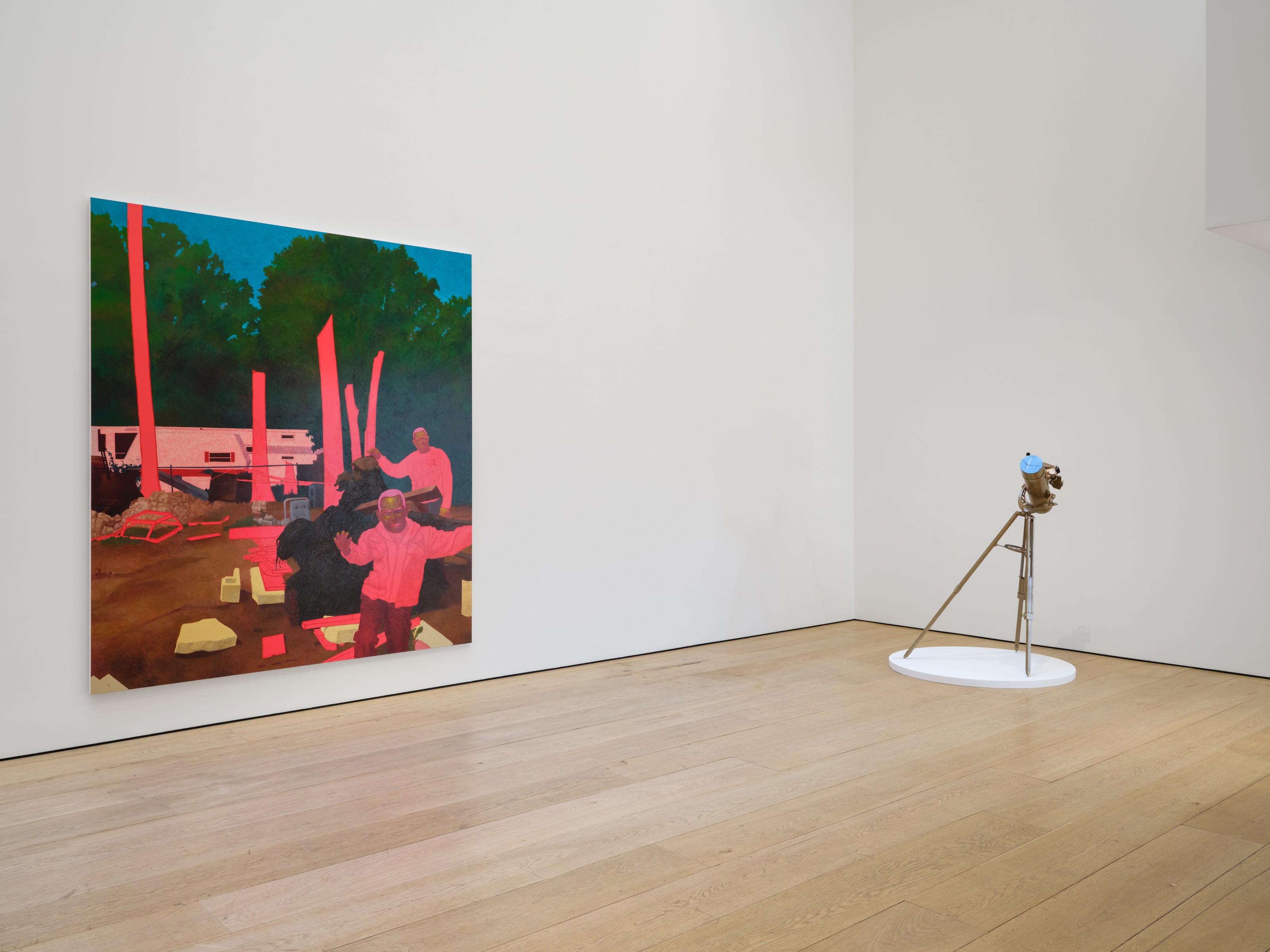 Installation view of Arcmanoro Niles at Lehmann Maupin New York