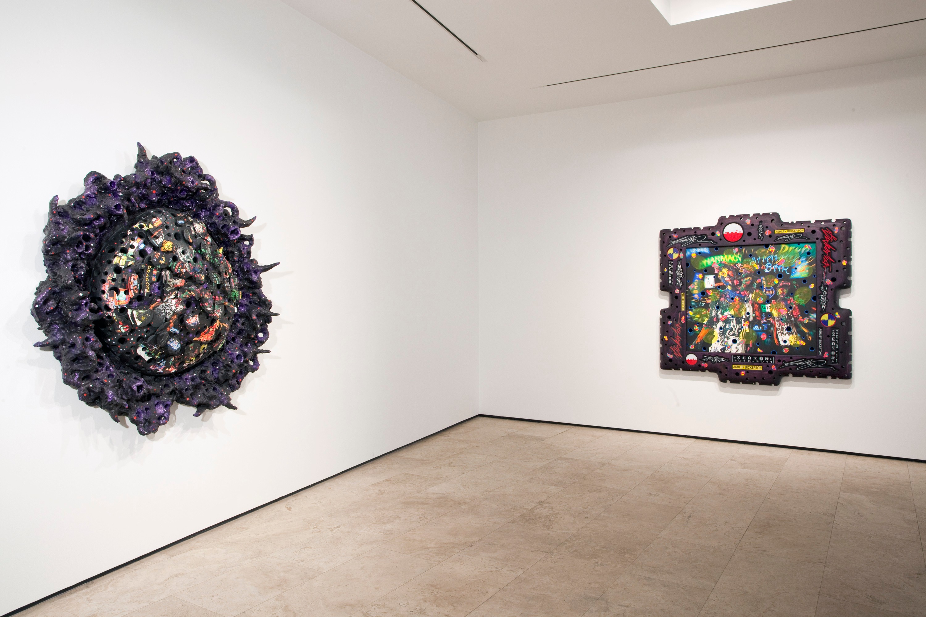 Installation view of Nocturnes at Lehmann Maupin New York