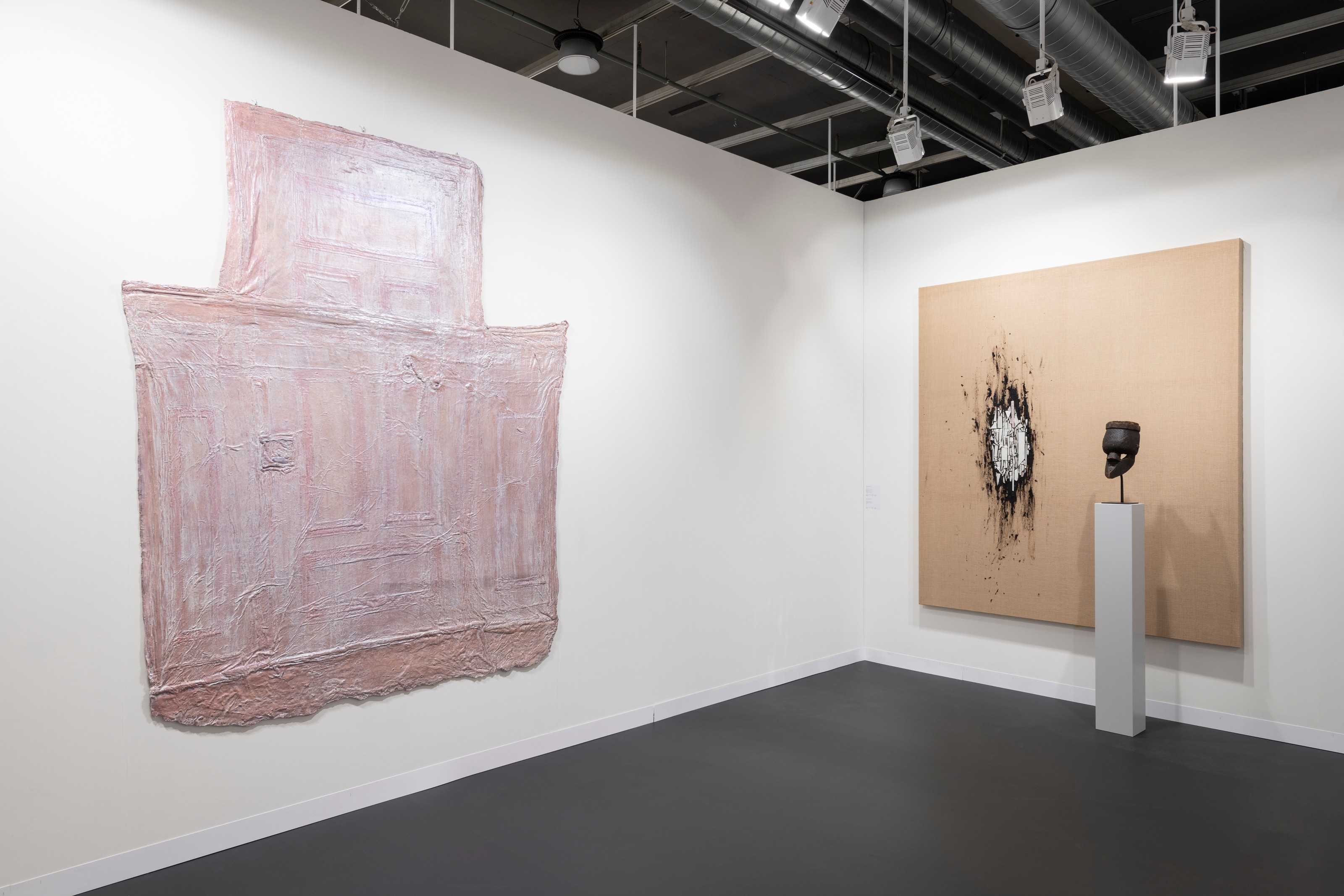Installation view of Lehmann Maupin, Booth L11 at Art Basel