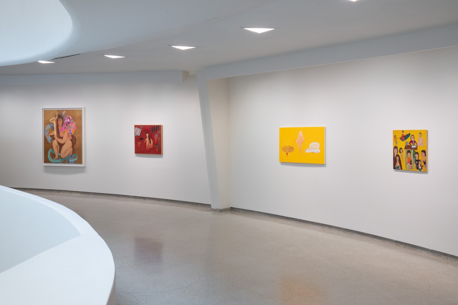 Cecilia Vicuña installation at the Guggenheim Museum