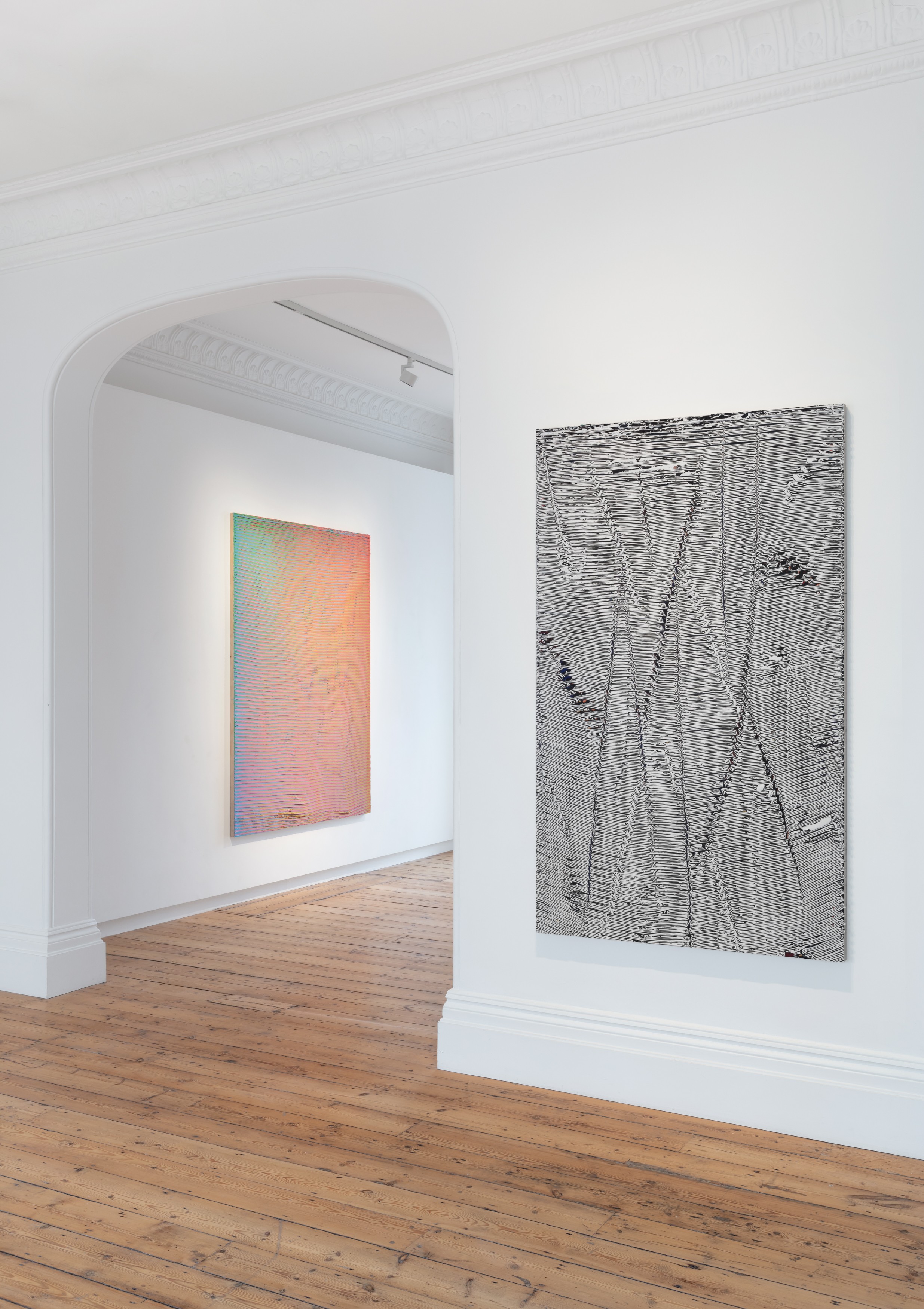Installation view of Loriel Beltrán at Lehmann Maupin London