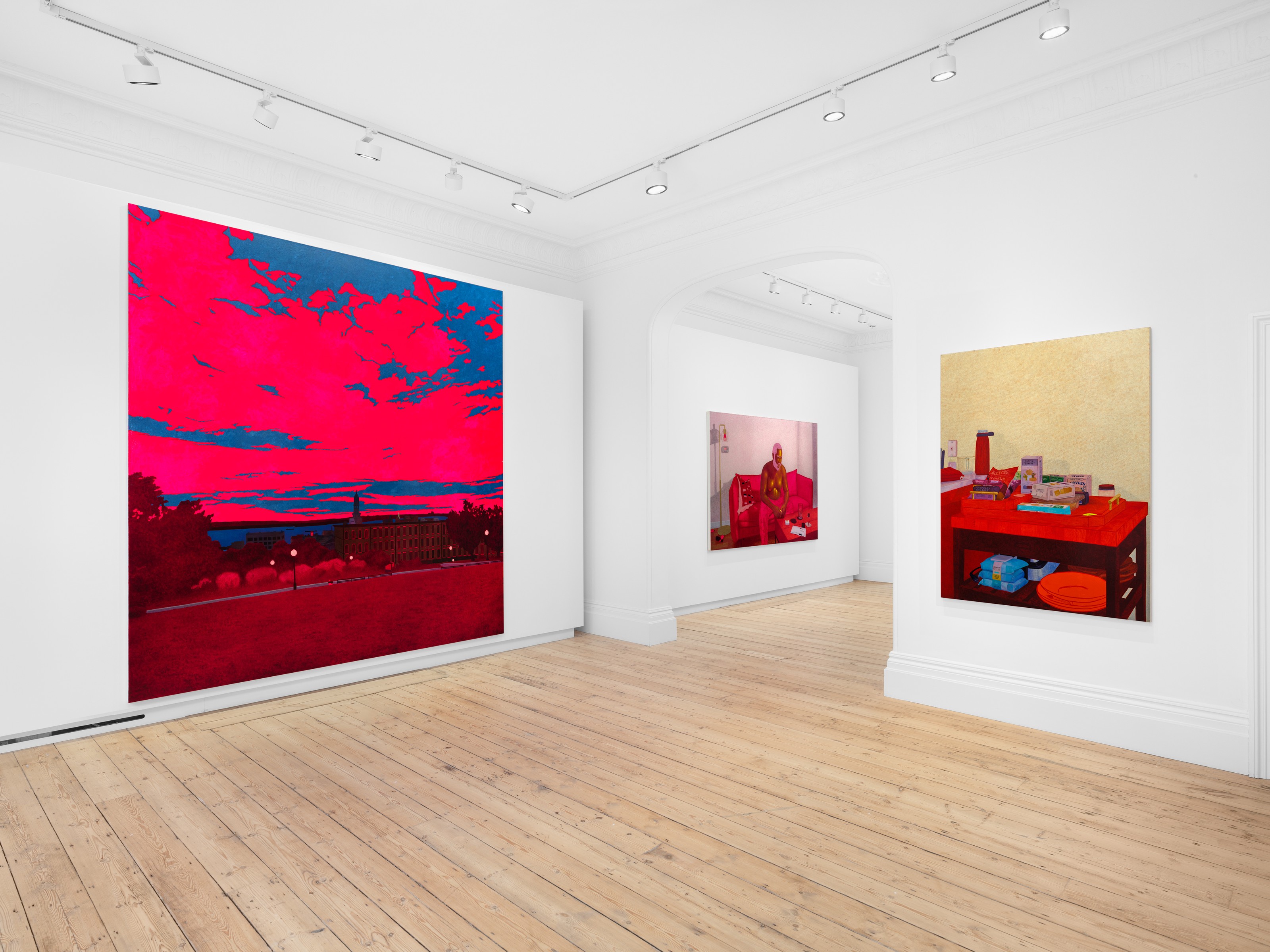 Installation view of Arcmanoro Niles at Lehmann Maupin London