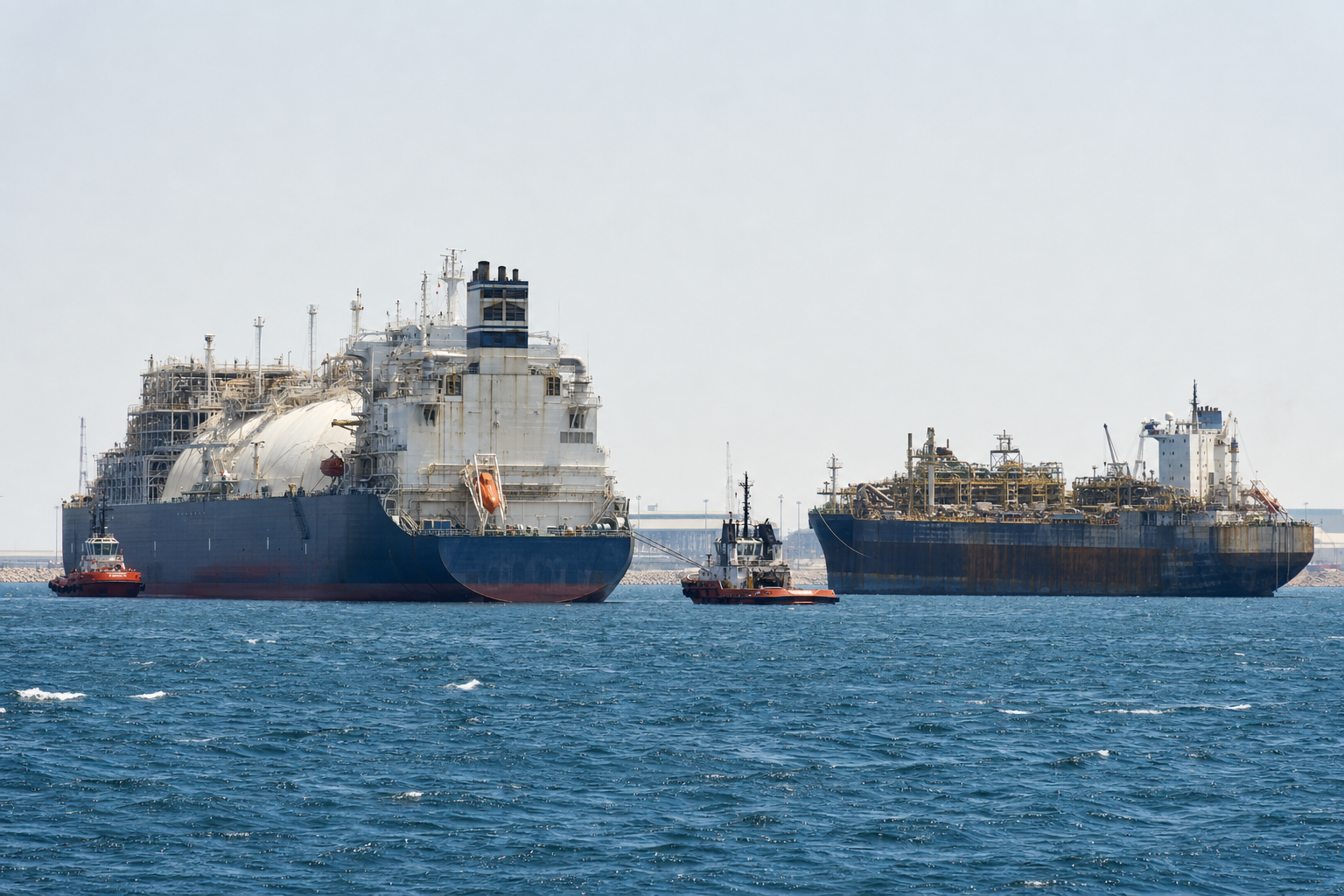 Drones Hit Vessels at Egypt’s Damietta Gas Port; Operations Resume