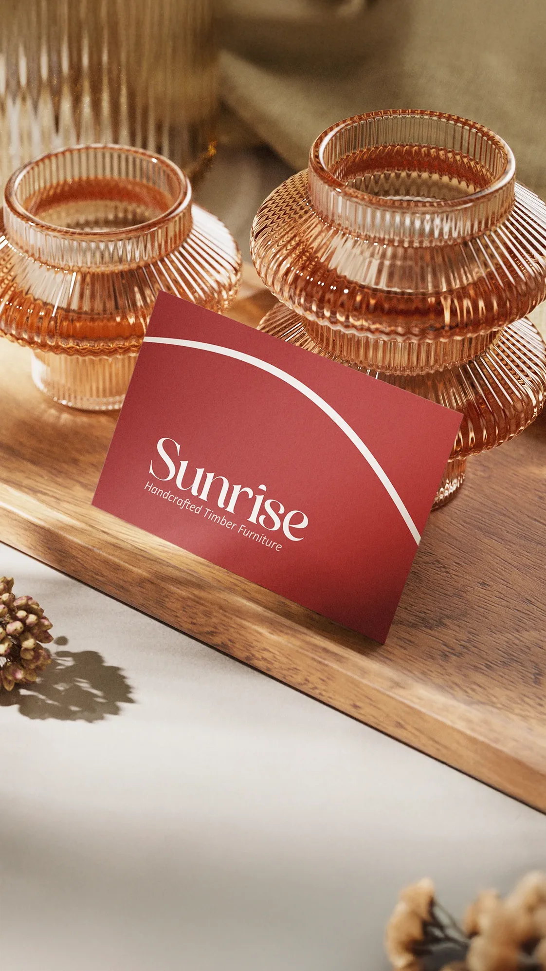 Business card rear design mockup