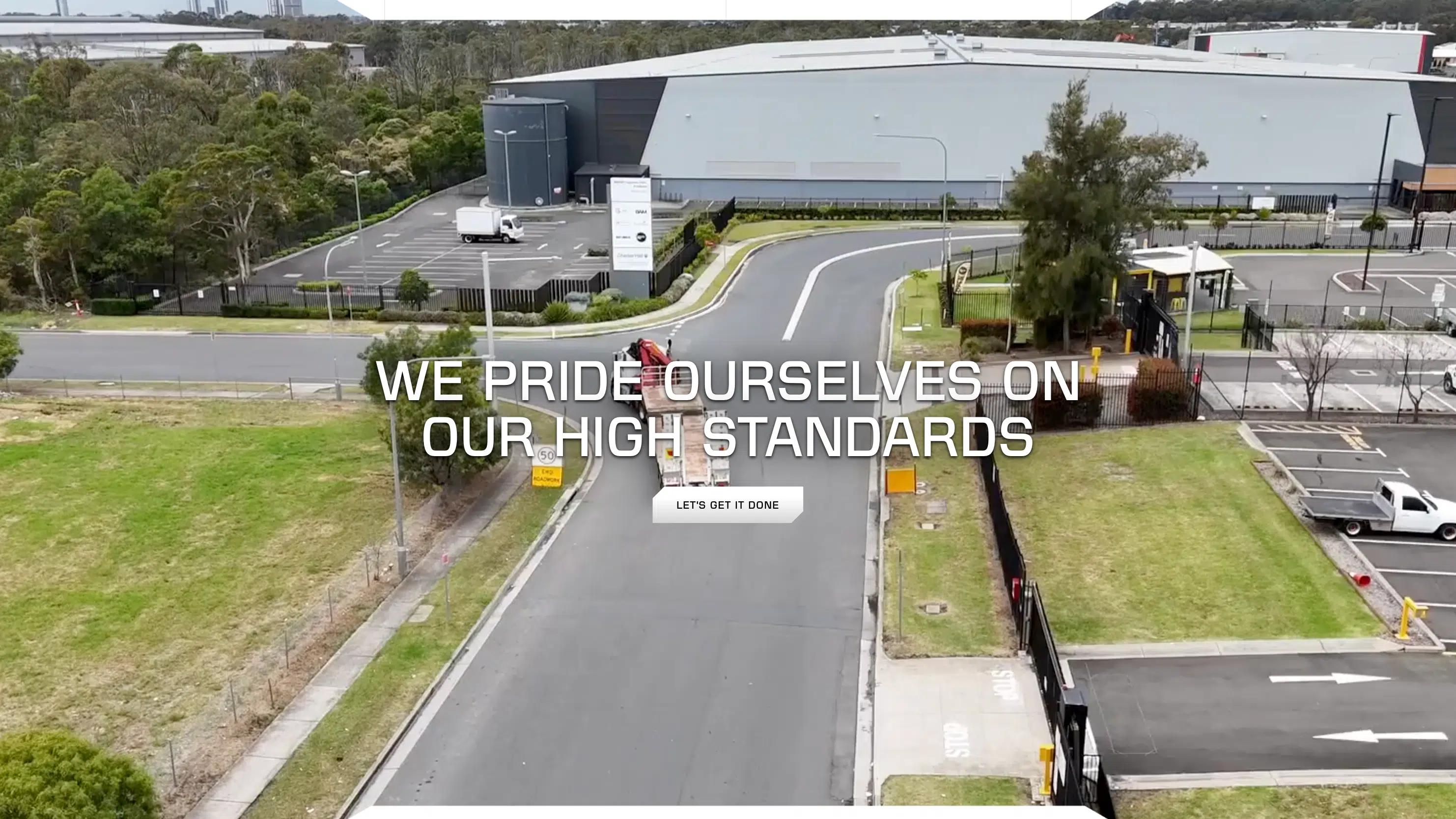 video section of alfa haulage web design