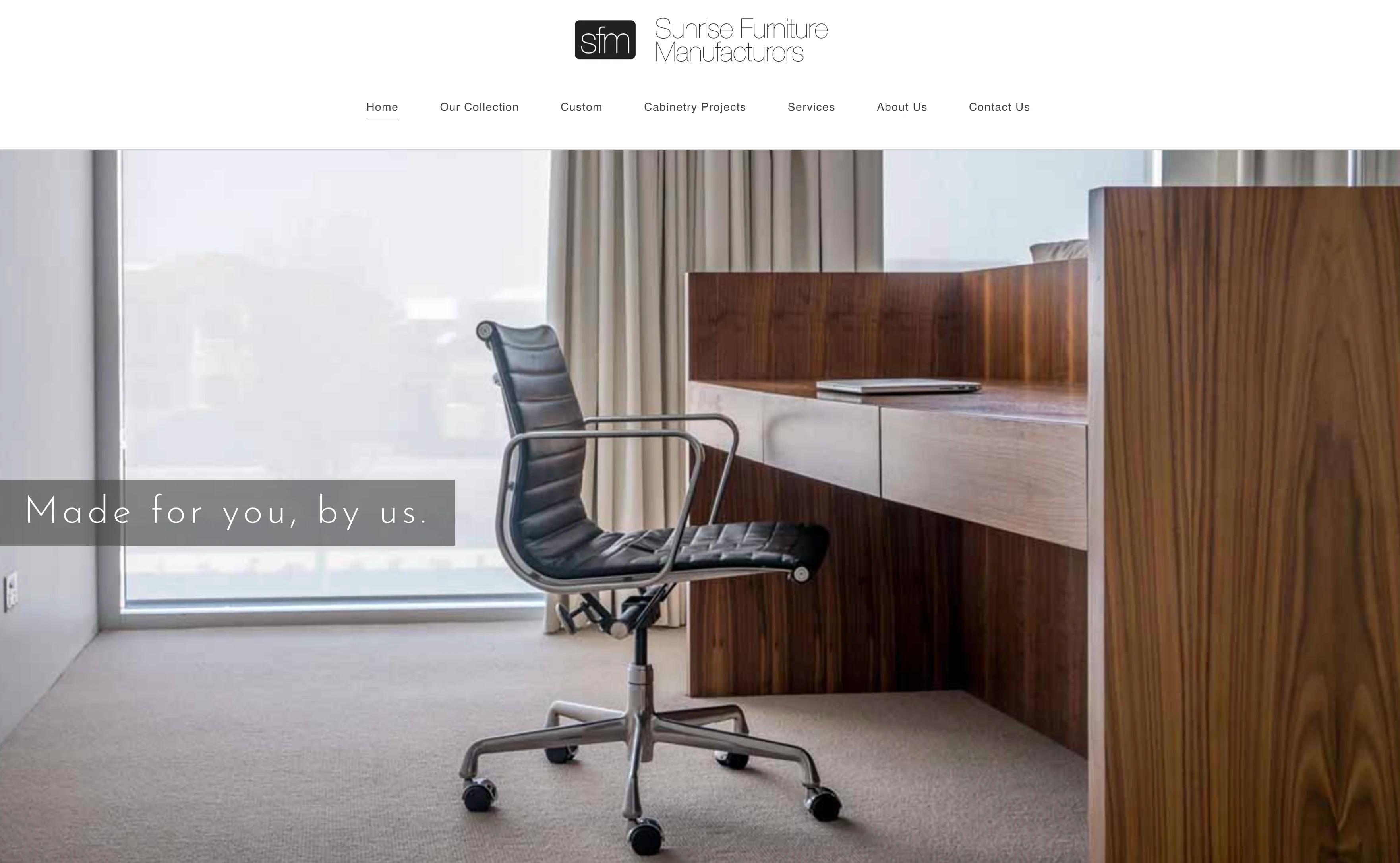 old sunrise furniture web design