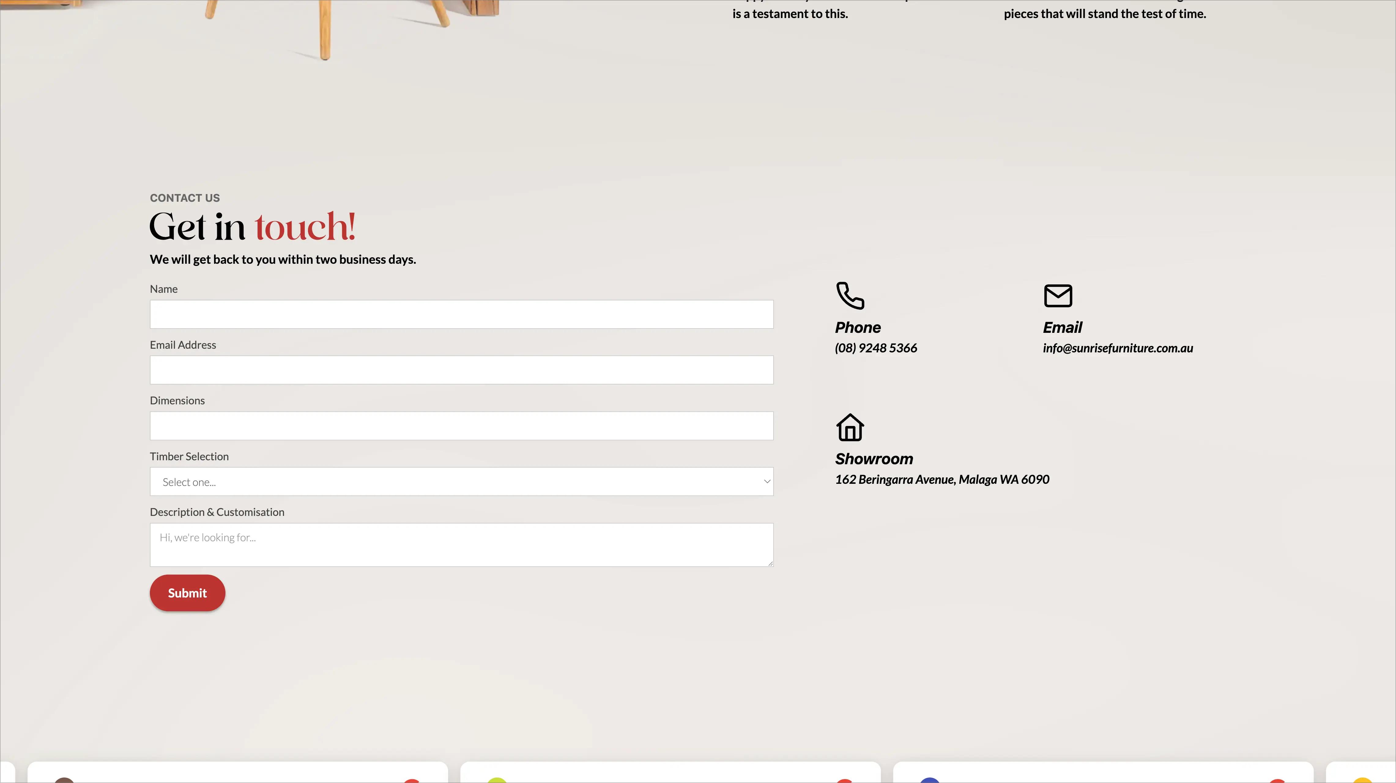 web design screenshot
