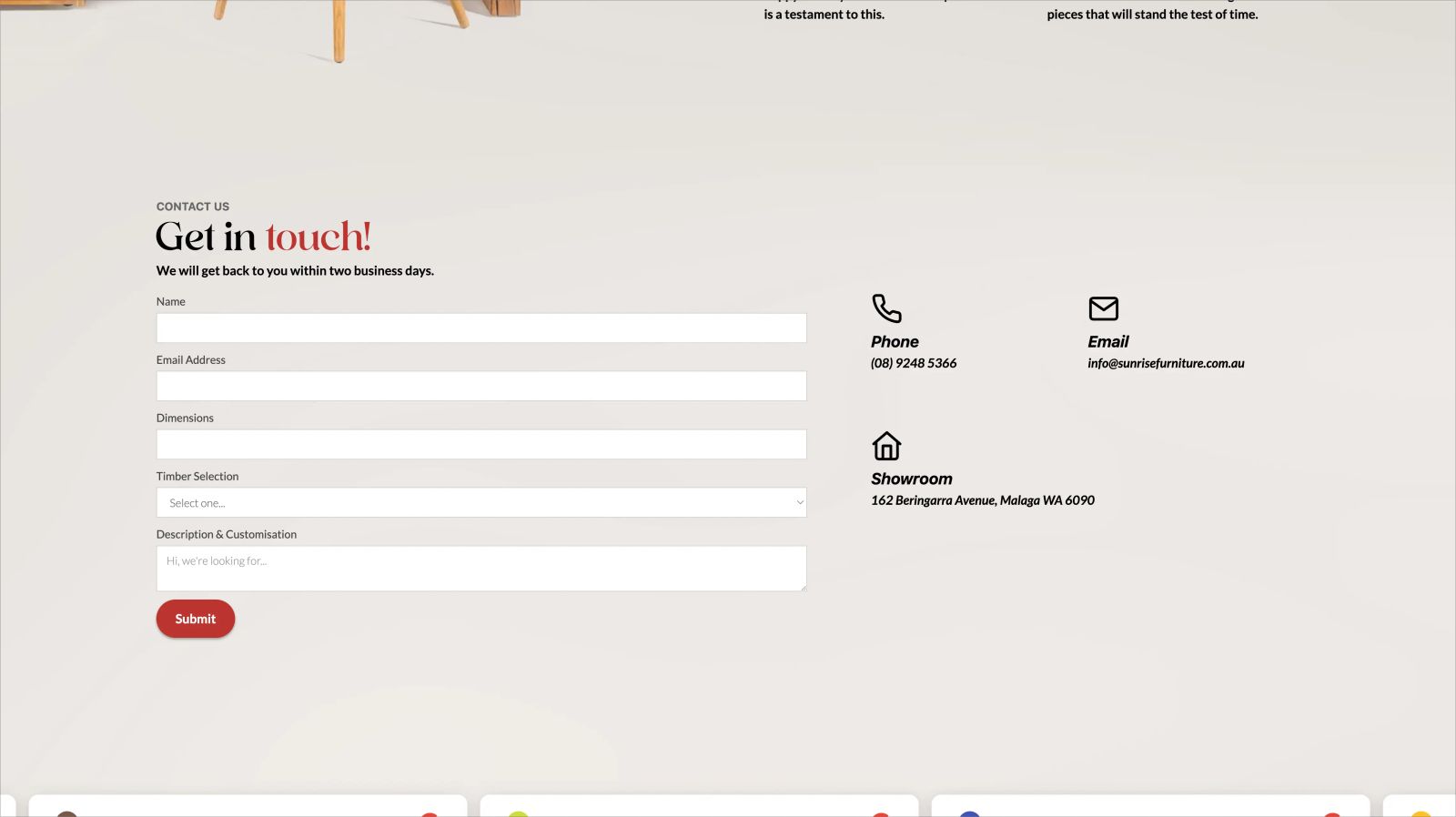 web design screenshot