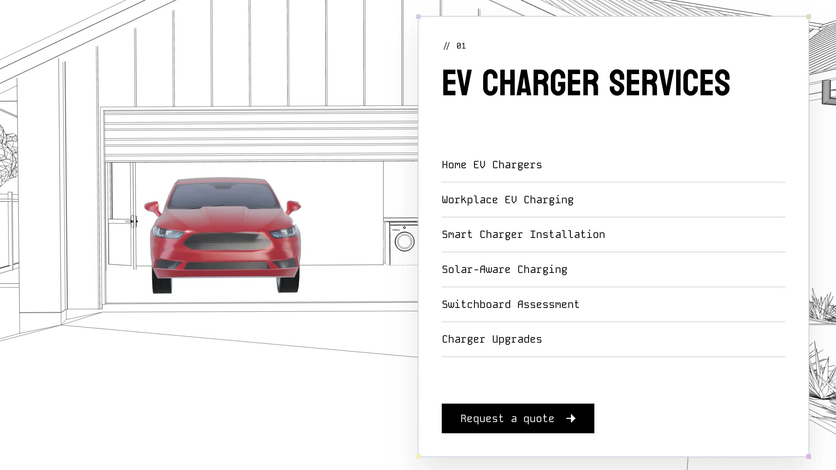 ev charger services 3d animation