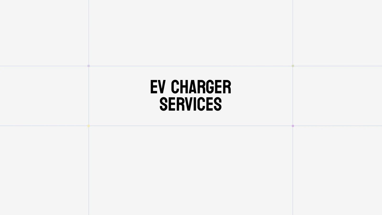 Jericho Energy EV charger services section title centred on a light grid background.