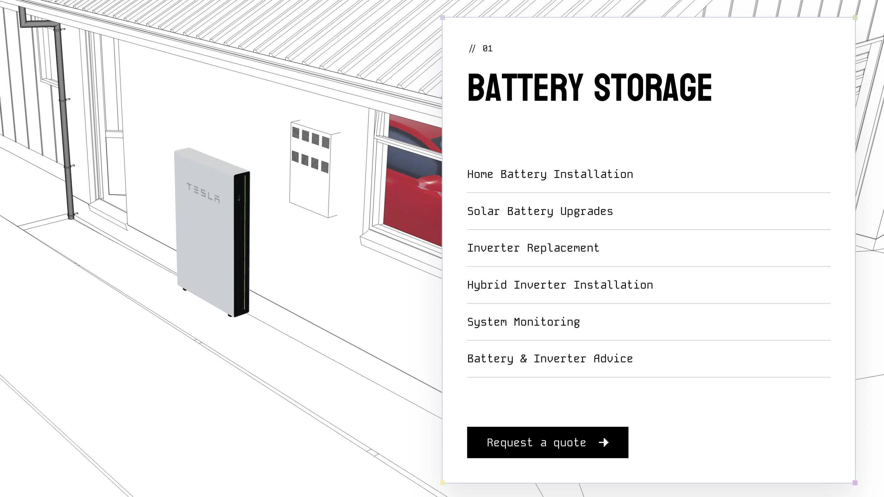 battery services 3d animation