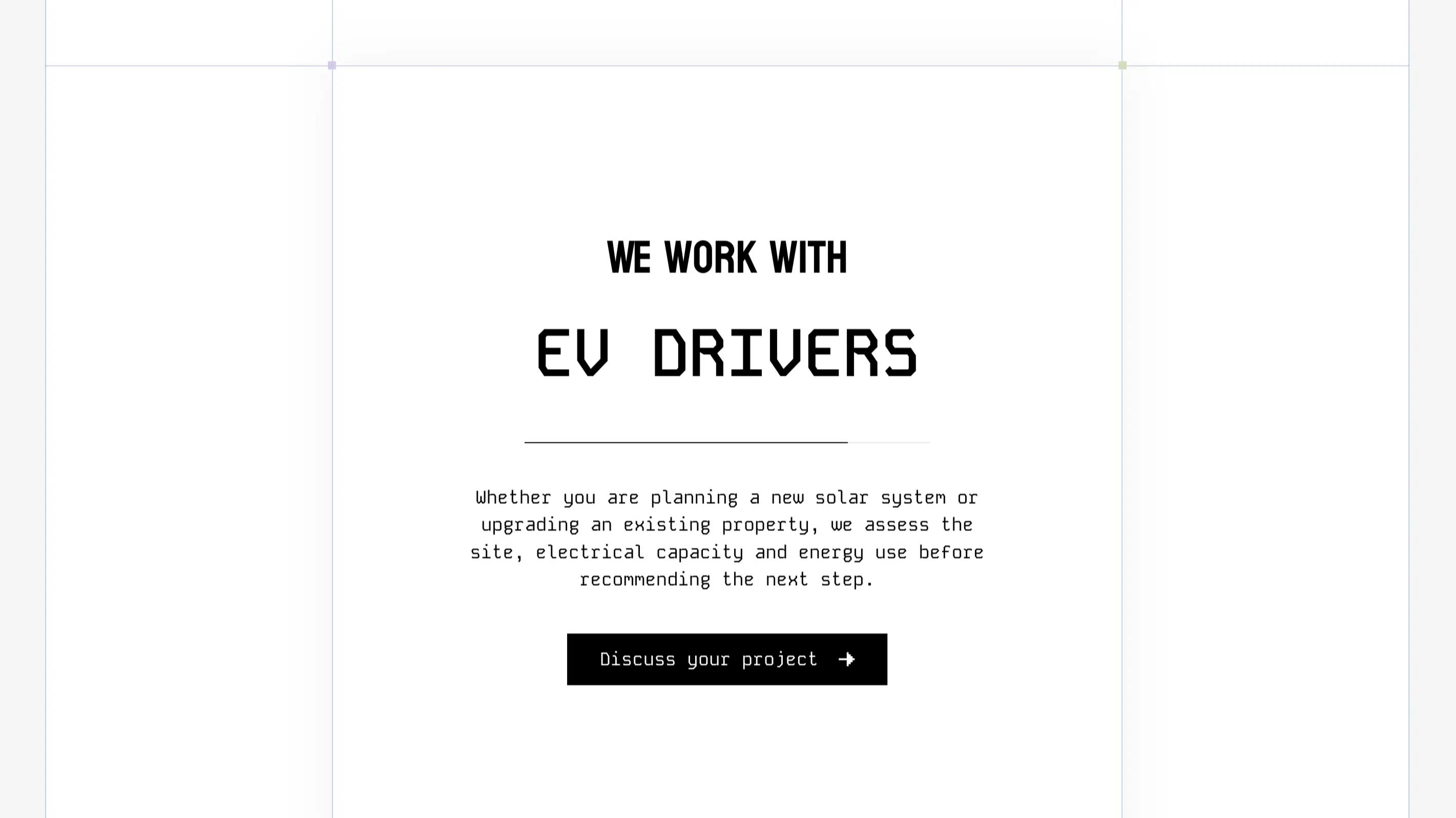 Jericho Energy "We work with EV drivers" section with a project enquiry button.