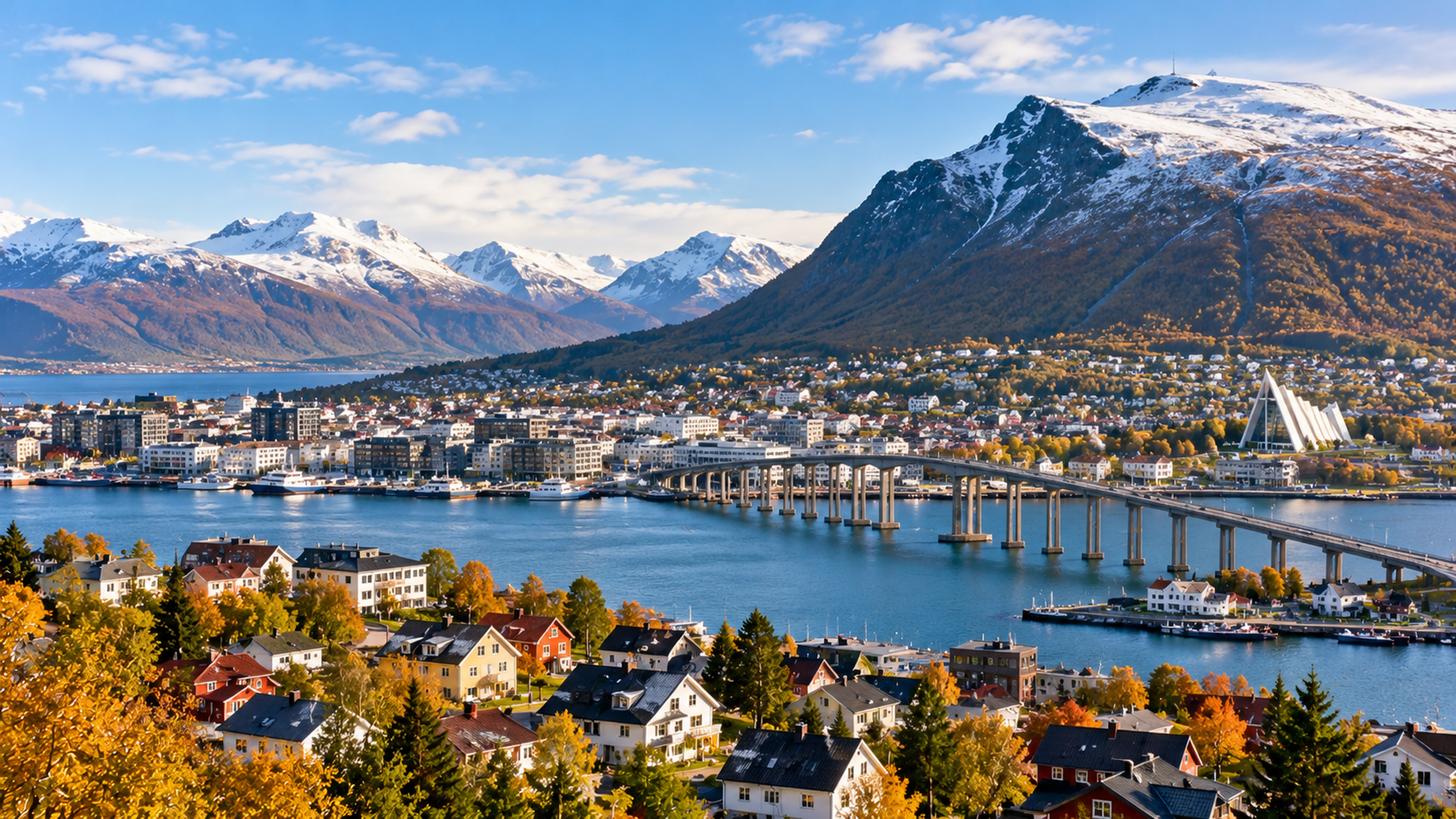 Illustrasjonsbilde av en kystby i Norge