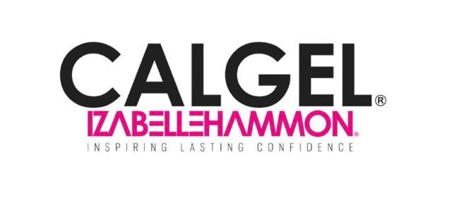 Logo Calgel Izabelle Hammon, « Inspiring Lasting Confidence », en noir et rose