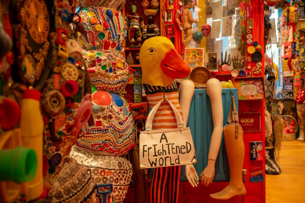 Interior detail from Stephen Wright's House of Dreams Museum in London.