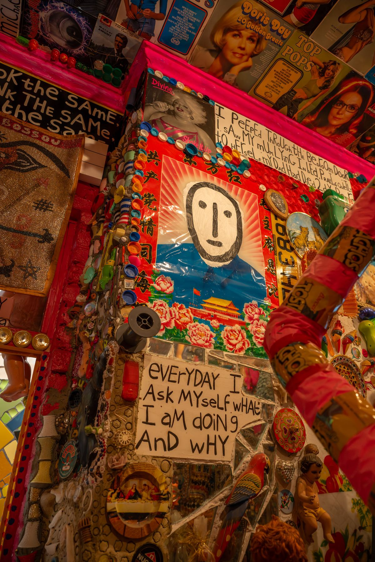 An immersive found object interior at the House of Dreams Museum, East Dulwich.