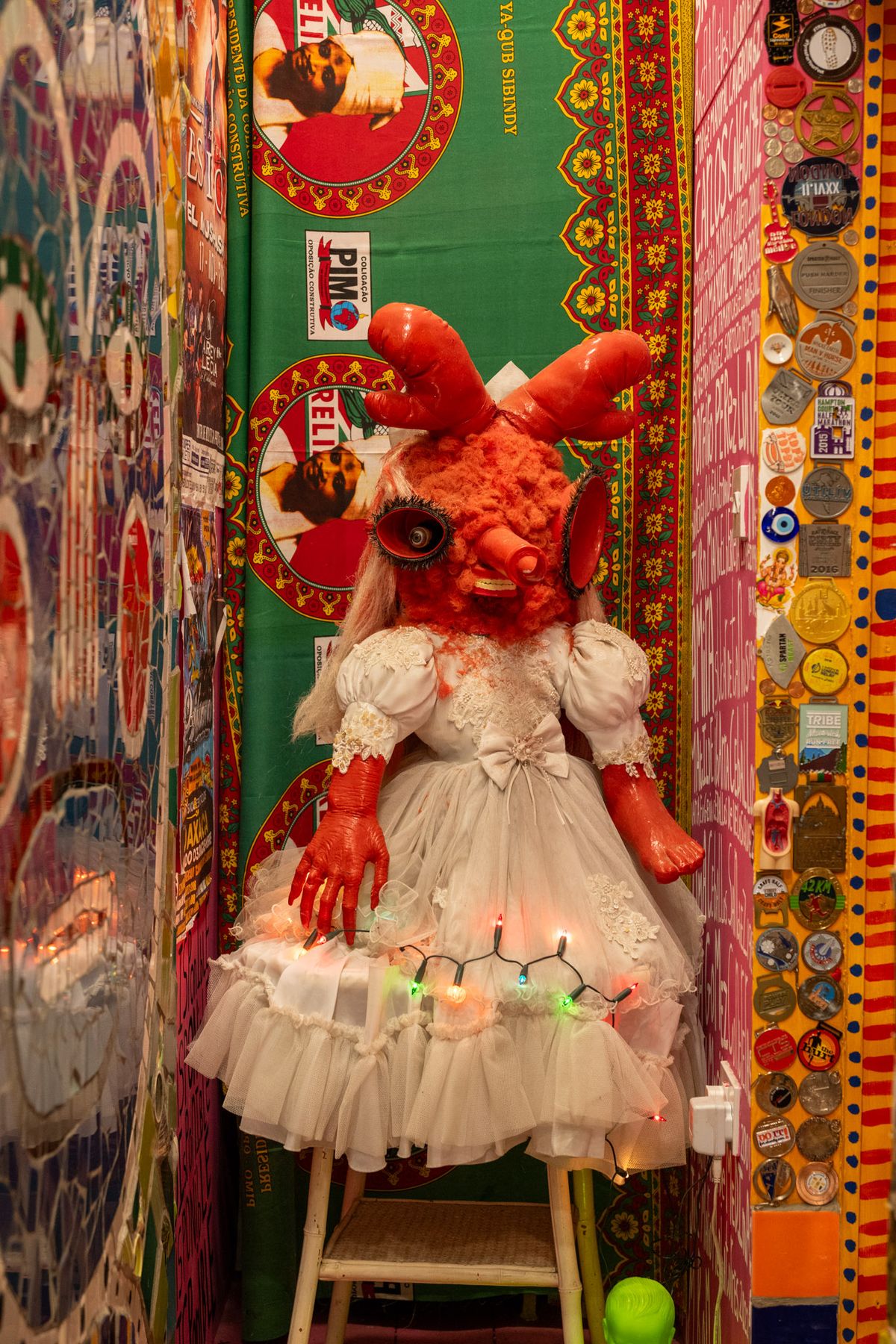 An immersive found object interior at the House of Dreams Museum, East Dulwich.