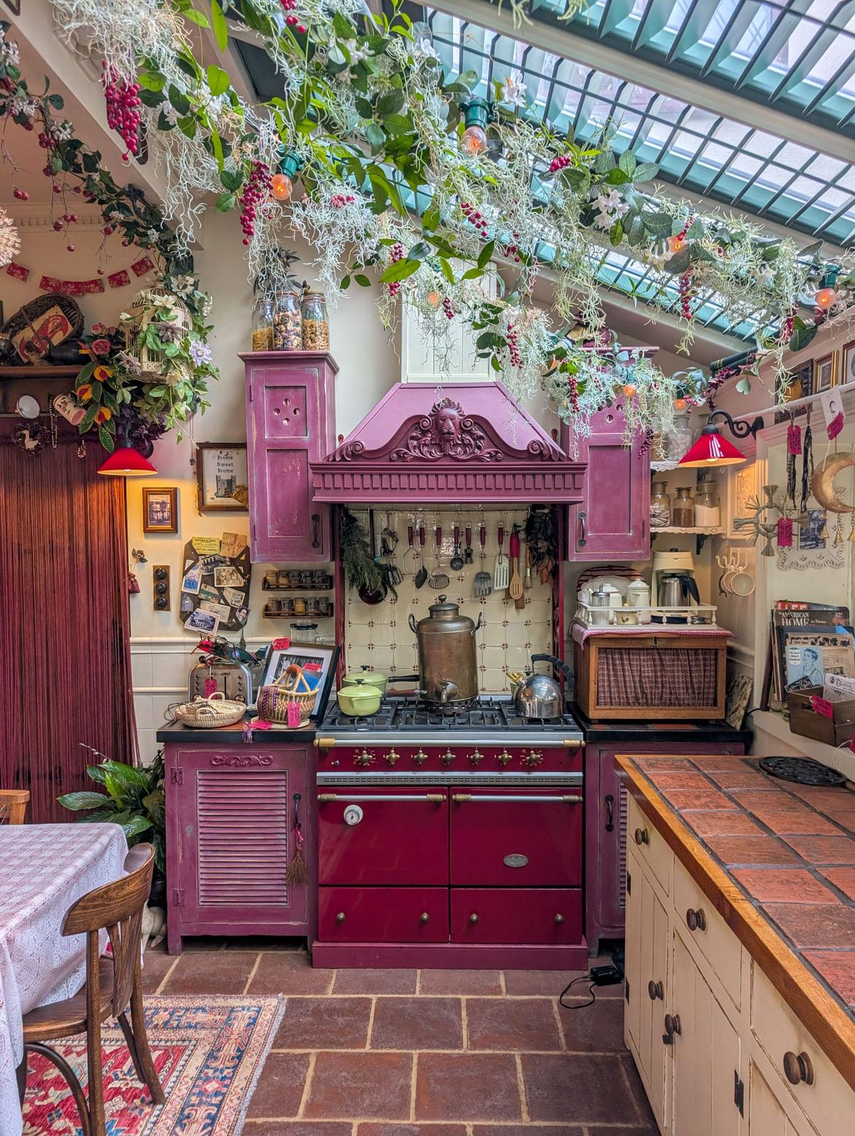The New Orleans-inspired kitchen at Talliston House and Gardens.