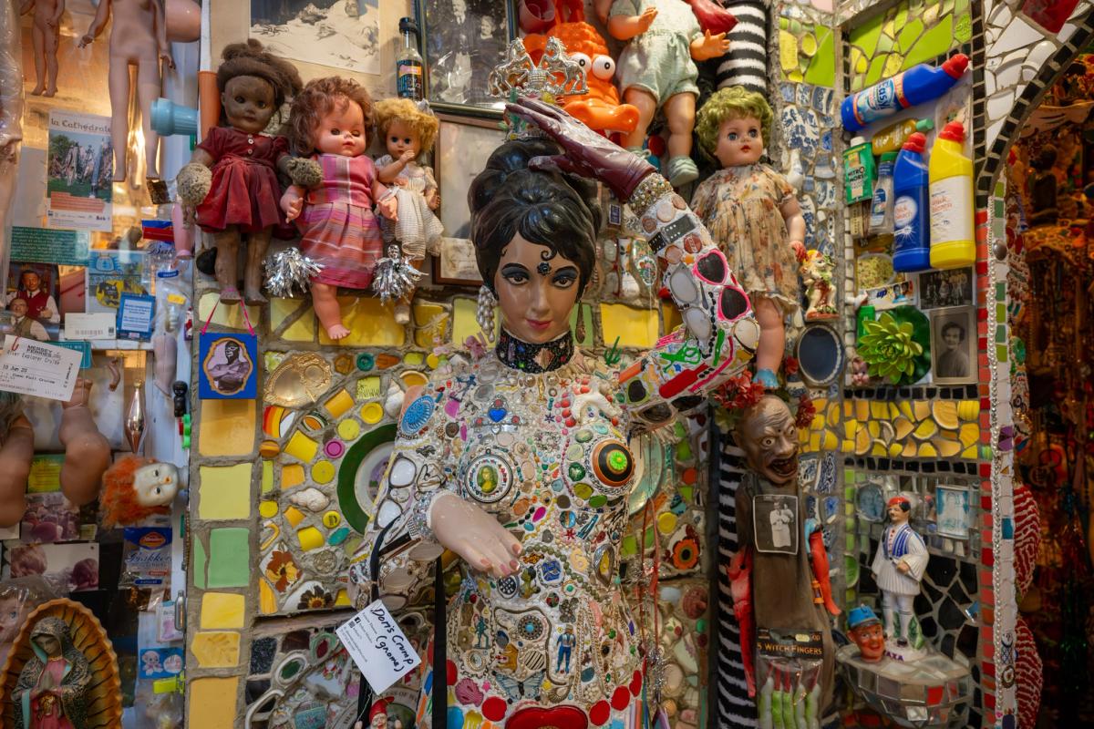 An immersive found object interior at the House of Dreams Museum, East Dulwich.