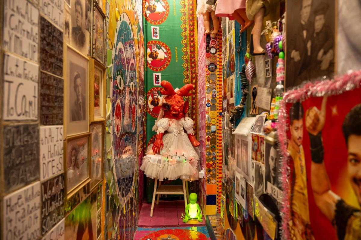 Interior detail from Stephen Wright's House of Dreams Museum in London.