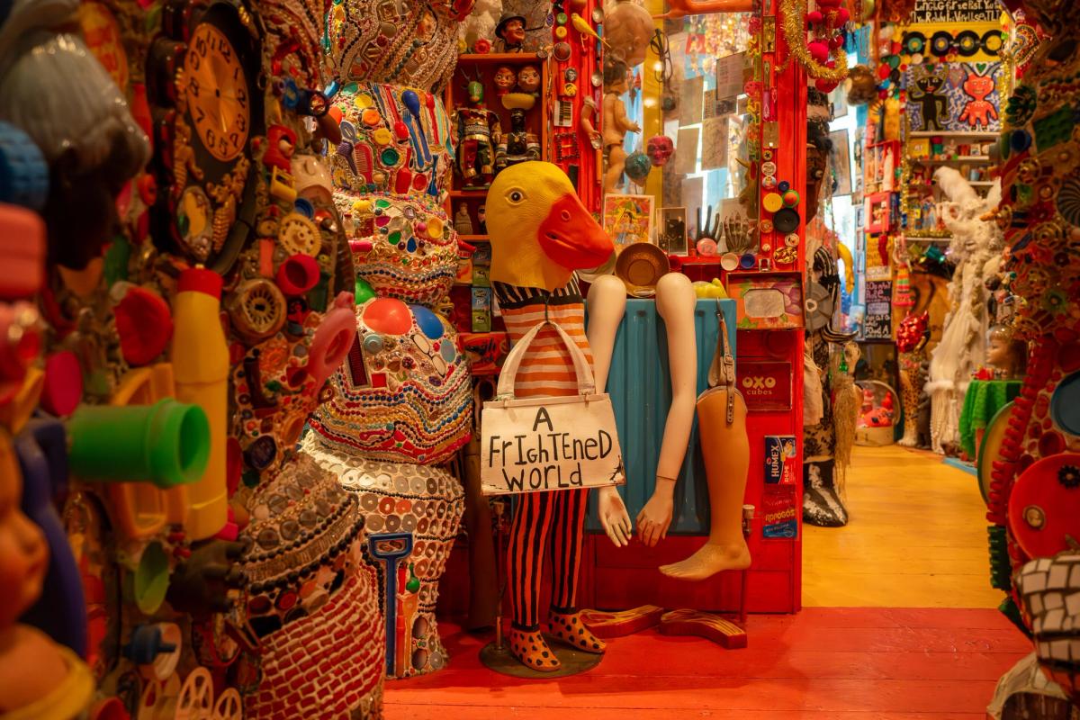 An immersive found object interior at the House of Dreams Museum, East Dulwich.