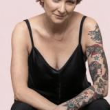 JT Thomas, studio portrait on pink