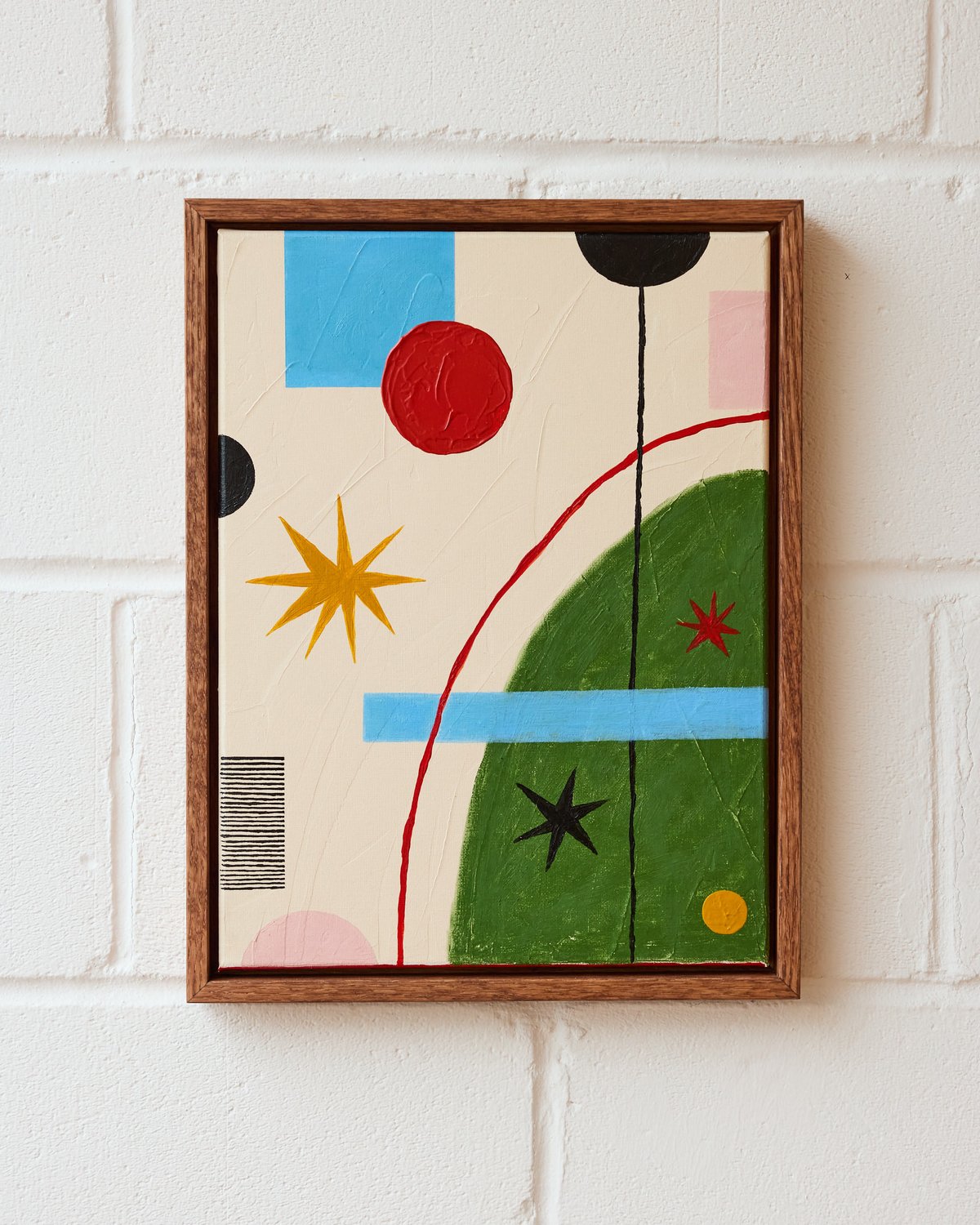 Acrylic + Oil Pastel on cotton canvas / 30cm x40cm