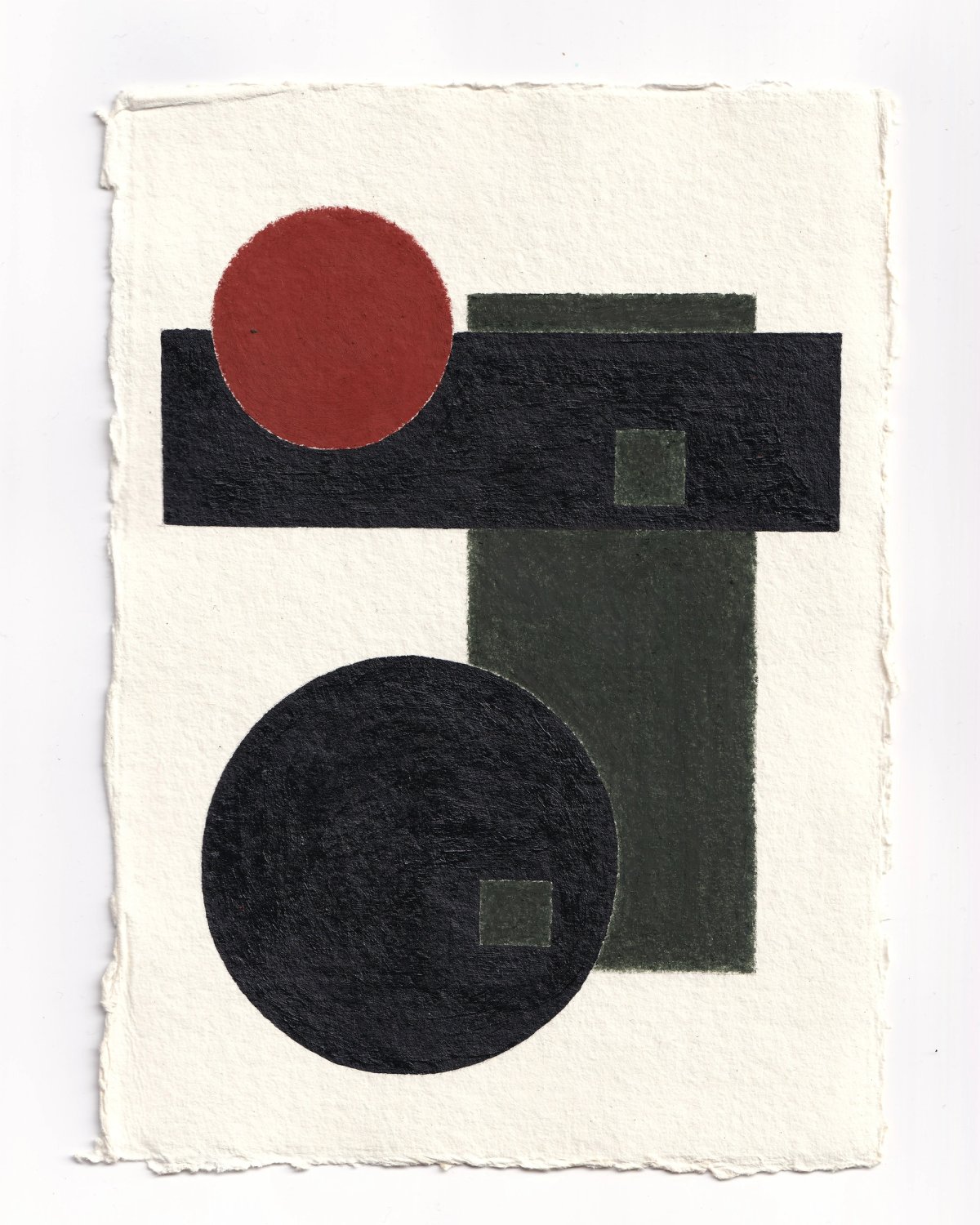 acrylic, oil pastel on khadi paper - a5 / 2023