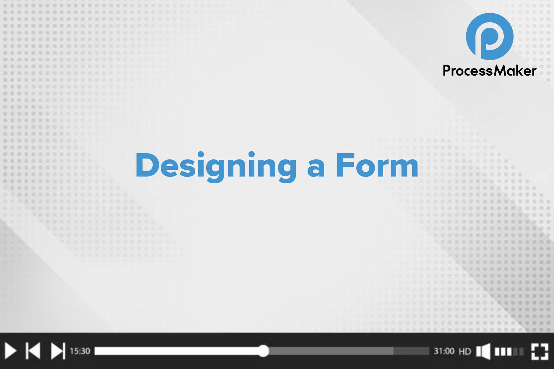Designing a Form