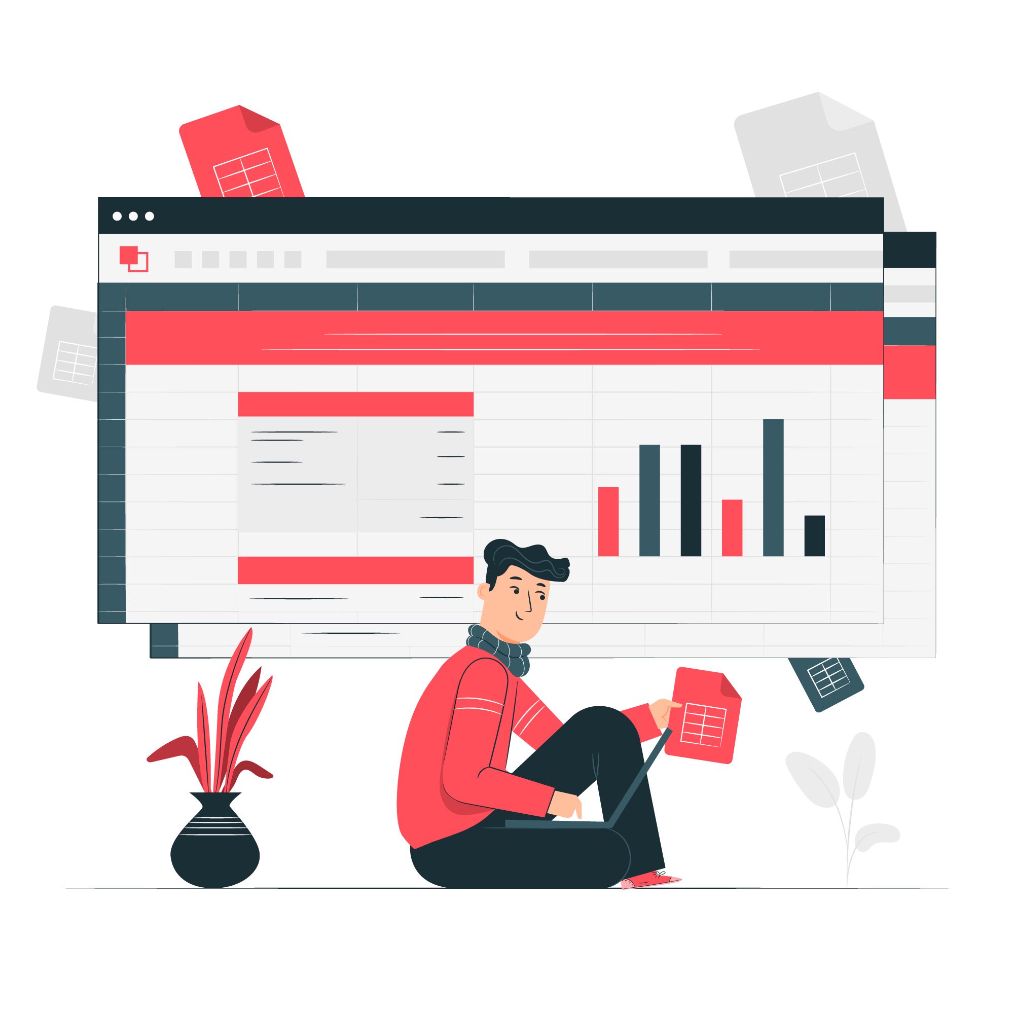 data capture for improved business processes header|chart showing 5 different types of tech that can be used for streamlining business data entry|rocket ship illustration|natural language processing (NLP) illustration