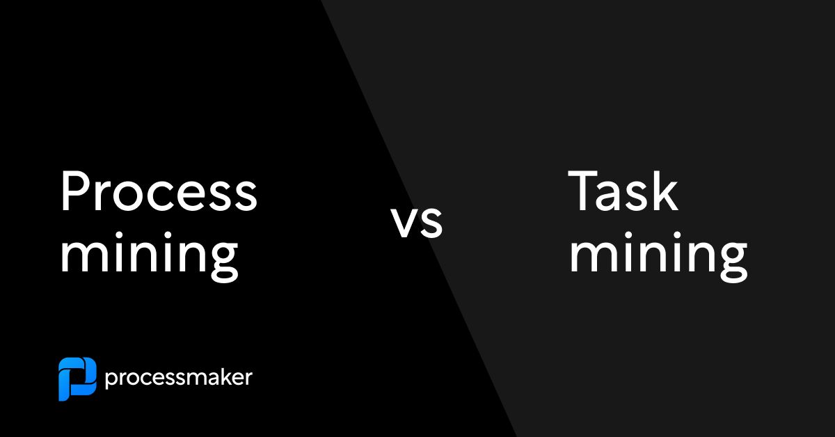 Process mining vs task mining|Process mining vs task mining - data collection|Process steps vs tasks in the invoice approval process