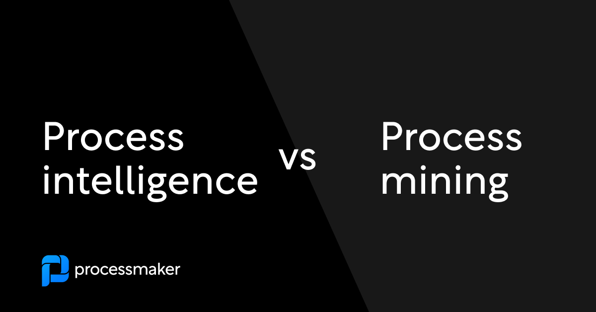Process intelligence vs process mining|Process intelligence vs process mining diagram