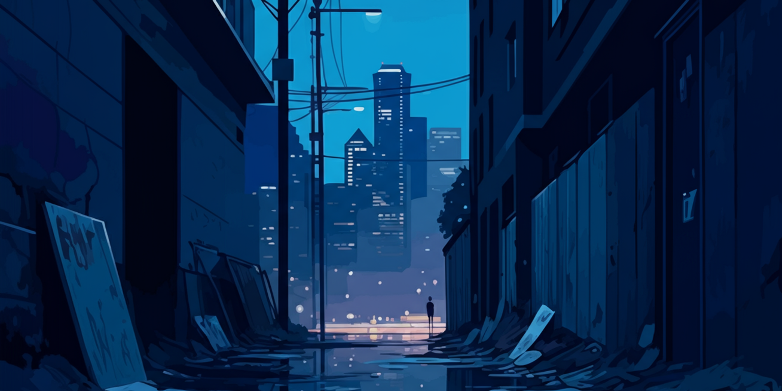 A spreadsheet in the trash in an alley in downtown Seattle at night.