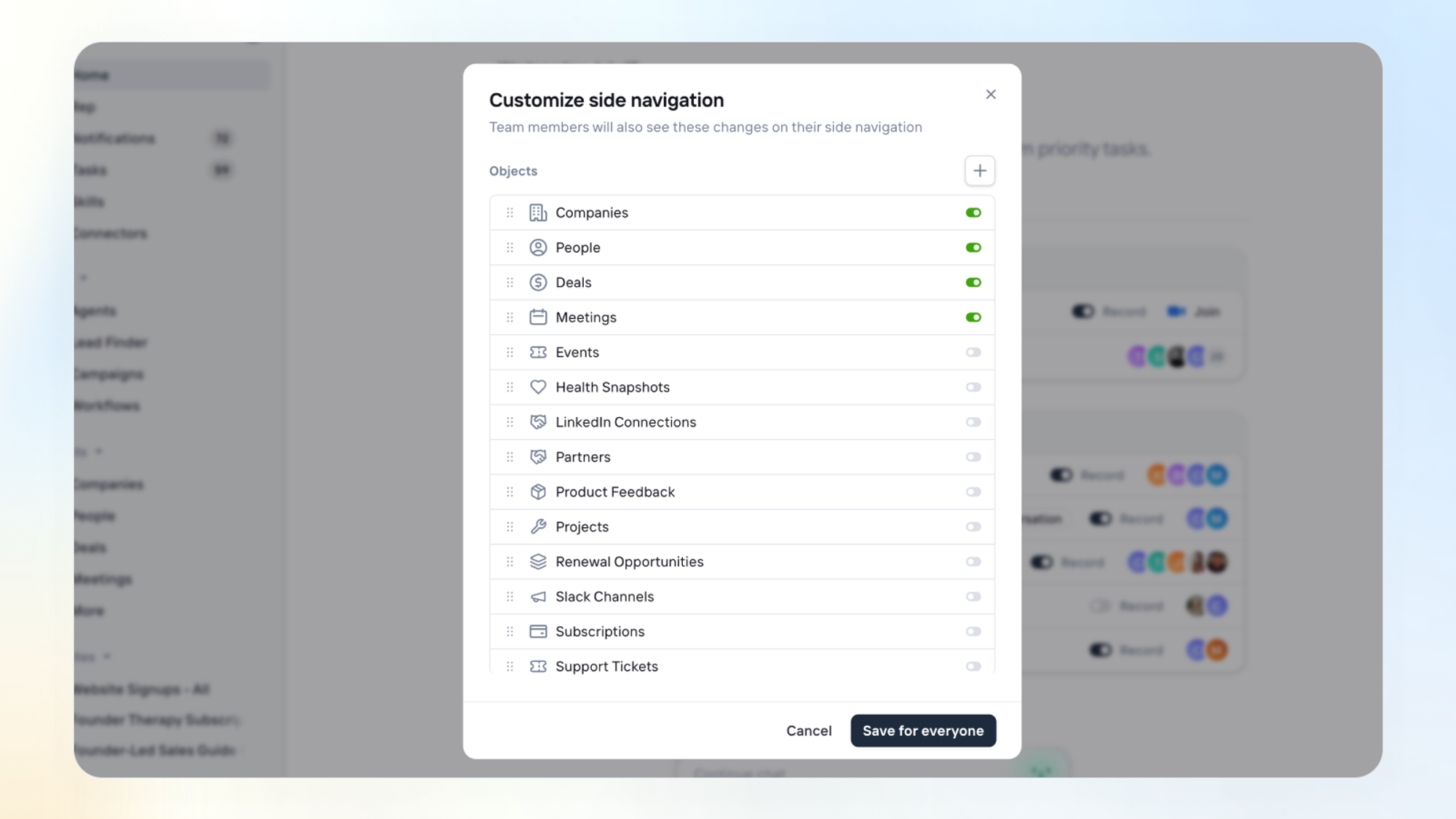 custom nav layout