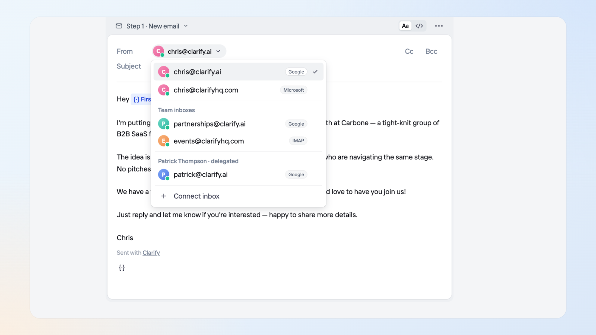 Multi-mailbox support