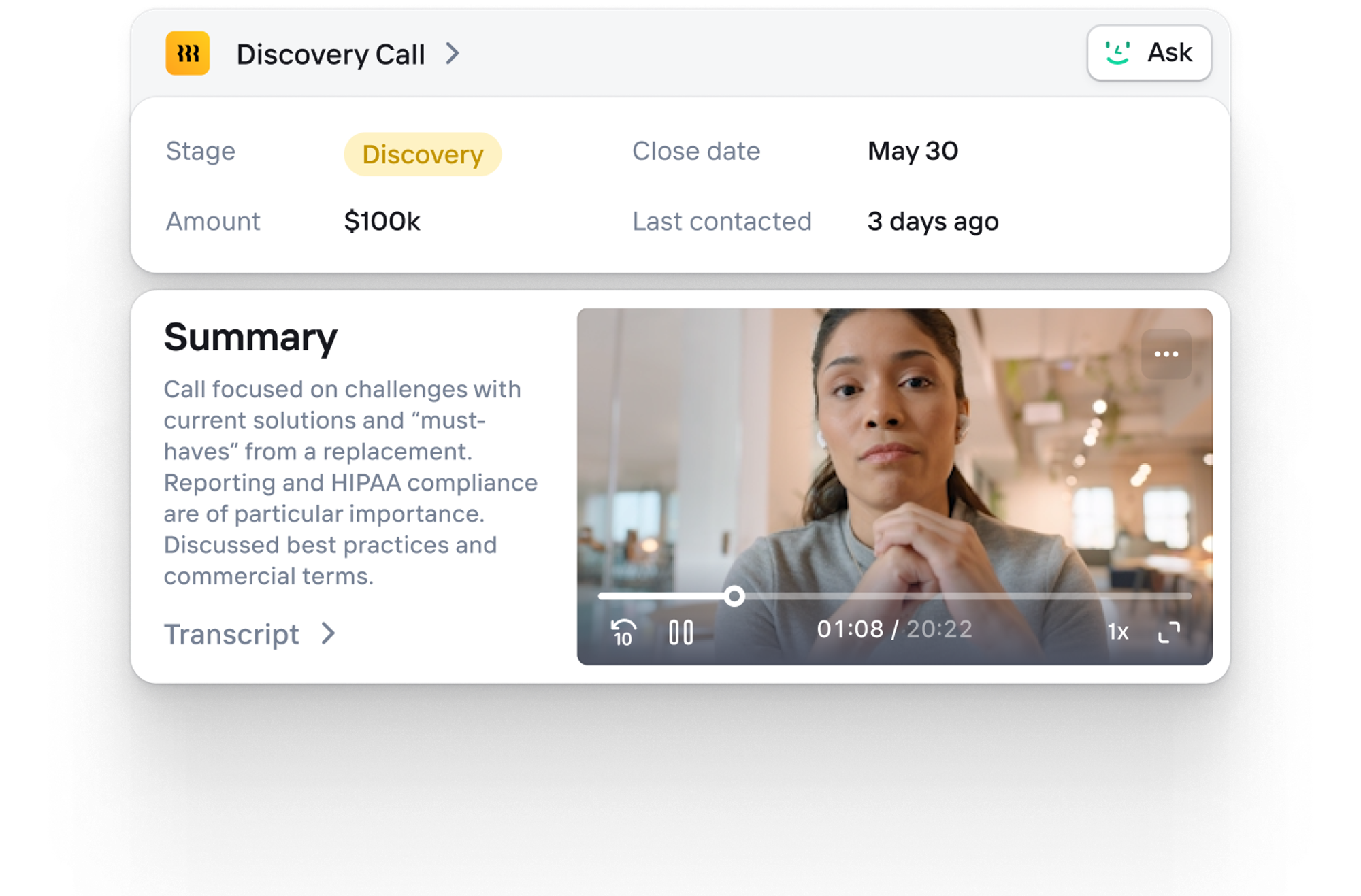 clarify meeting recorder