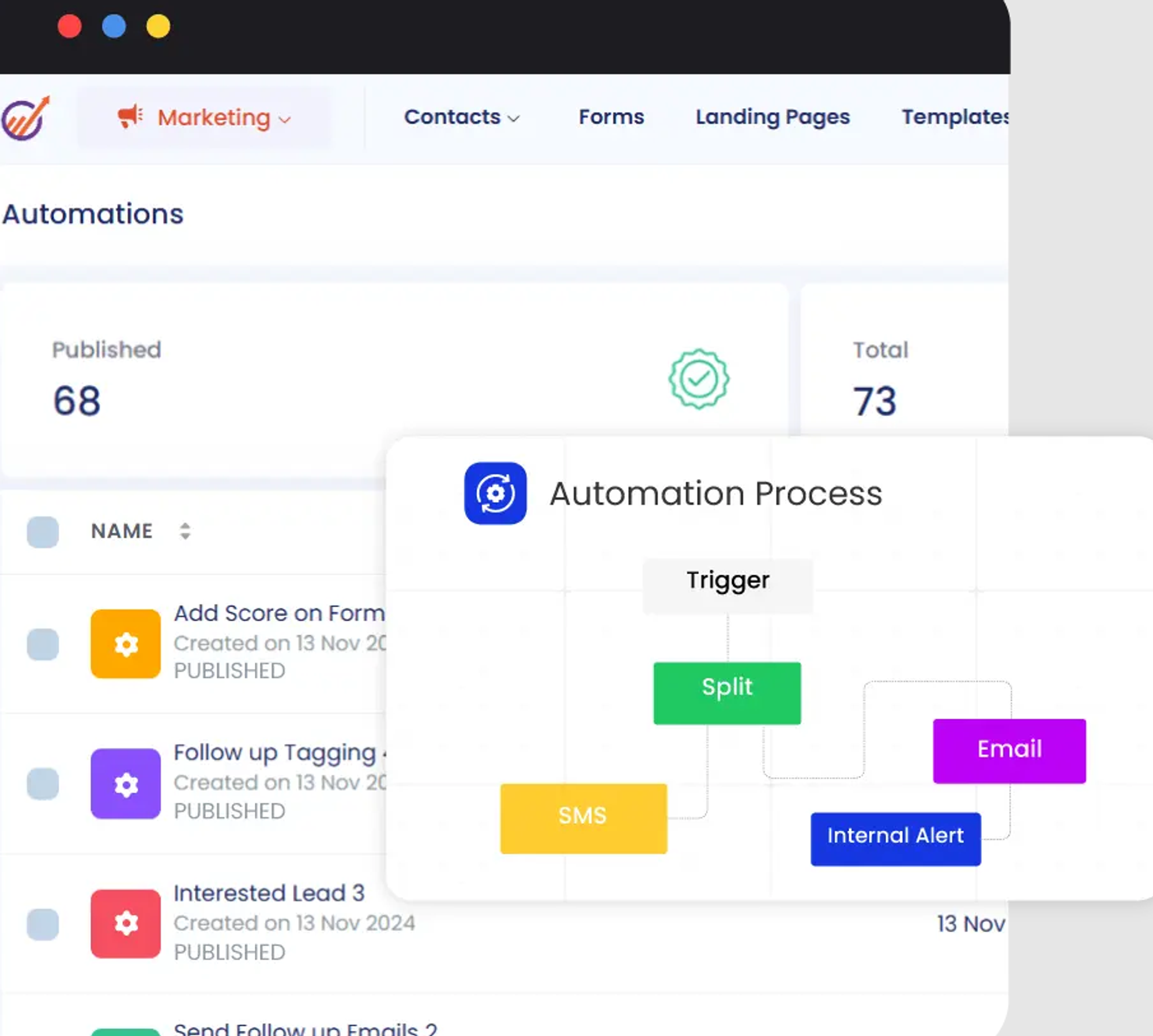 A screenshot of EngageBay, one of the best Salesforce alternatives on the market.