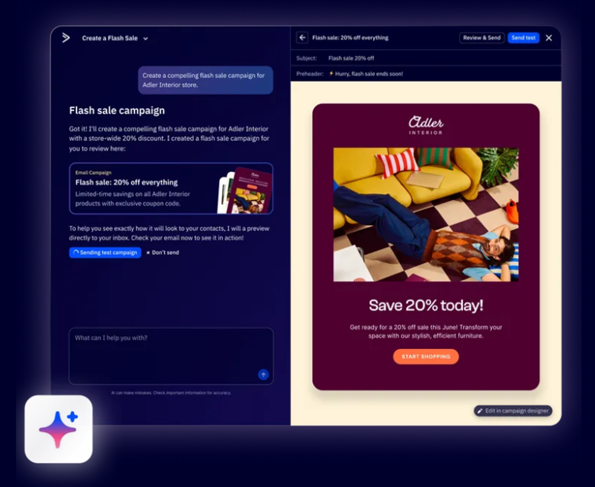 A screenshot of ActiveCampaign, a CRM for marketers.
