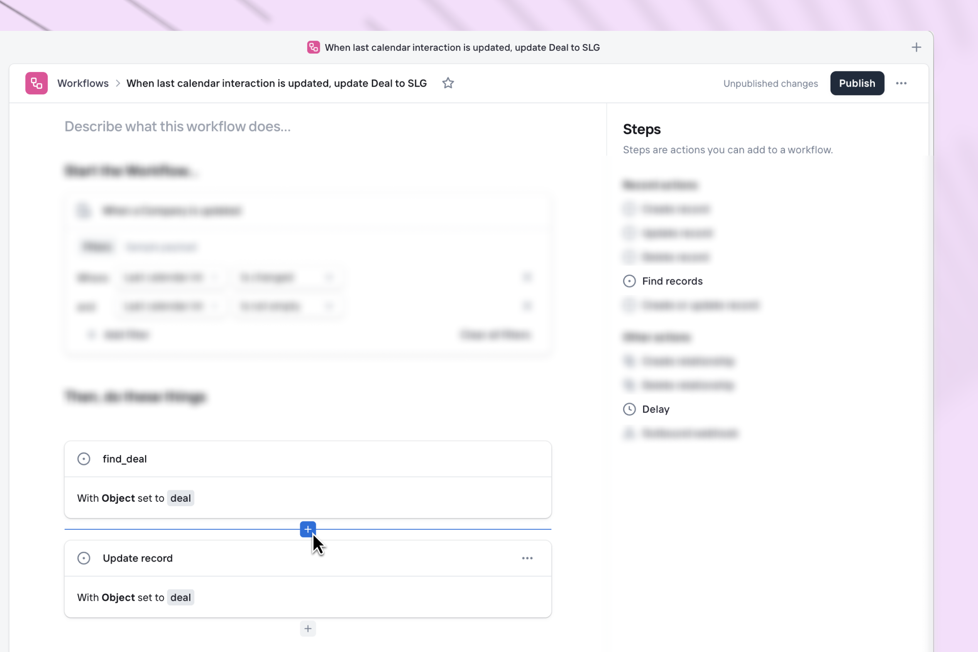 Workflow blocks
