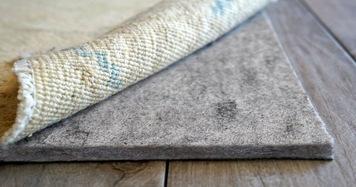 Grip-It Solid Cushioned Non-Slip Rug Pad for Rugs on Hard Surface Floors, 2 by 4-Feet