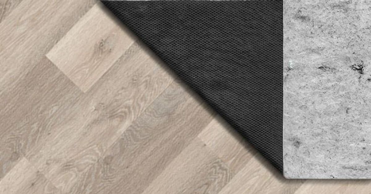 Rug Pads Luxury Vinyl Plank Safe Rug Pad Grey