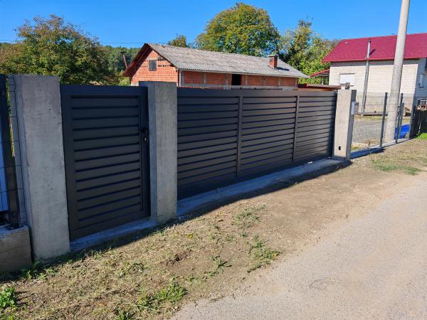 Antracit aluminijska dvorišna ograda
