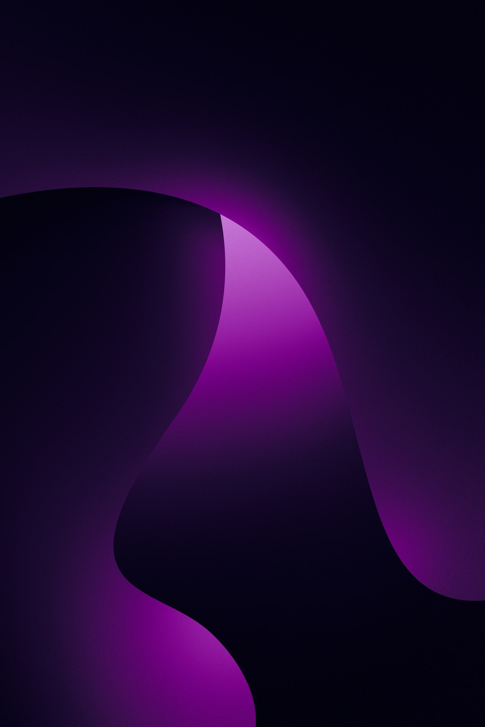 A glow of deep magenta and purple light against black