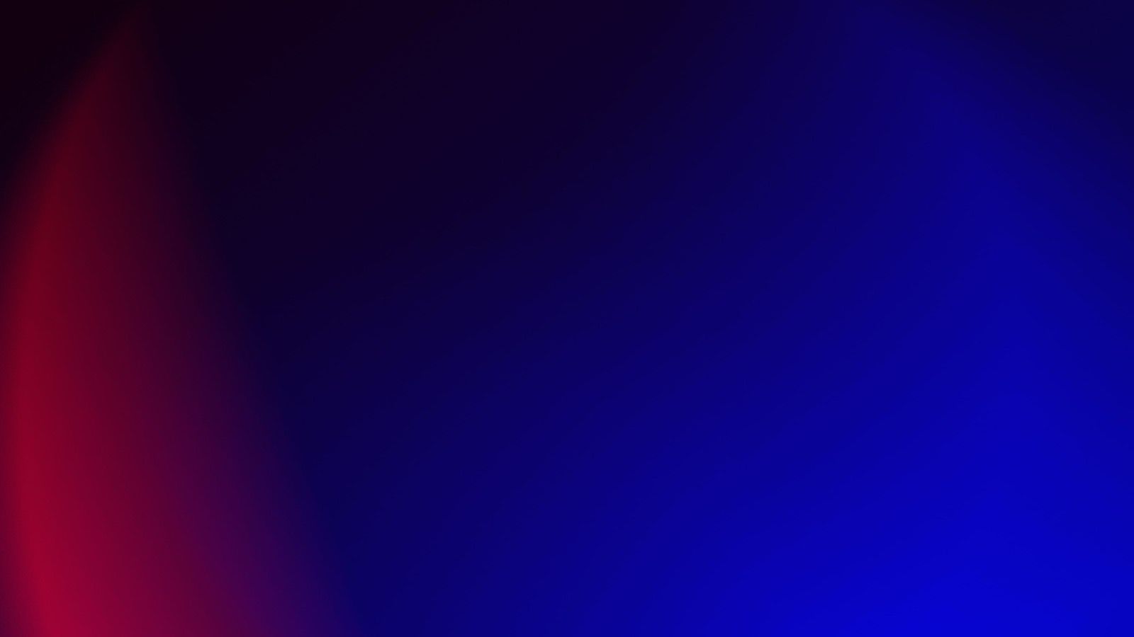 Abstract blue and crimson gradient light on a dark field