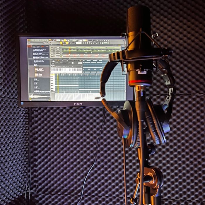 Muziekstudio – opnamecabine