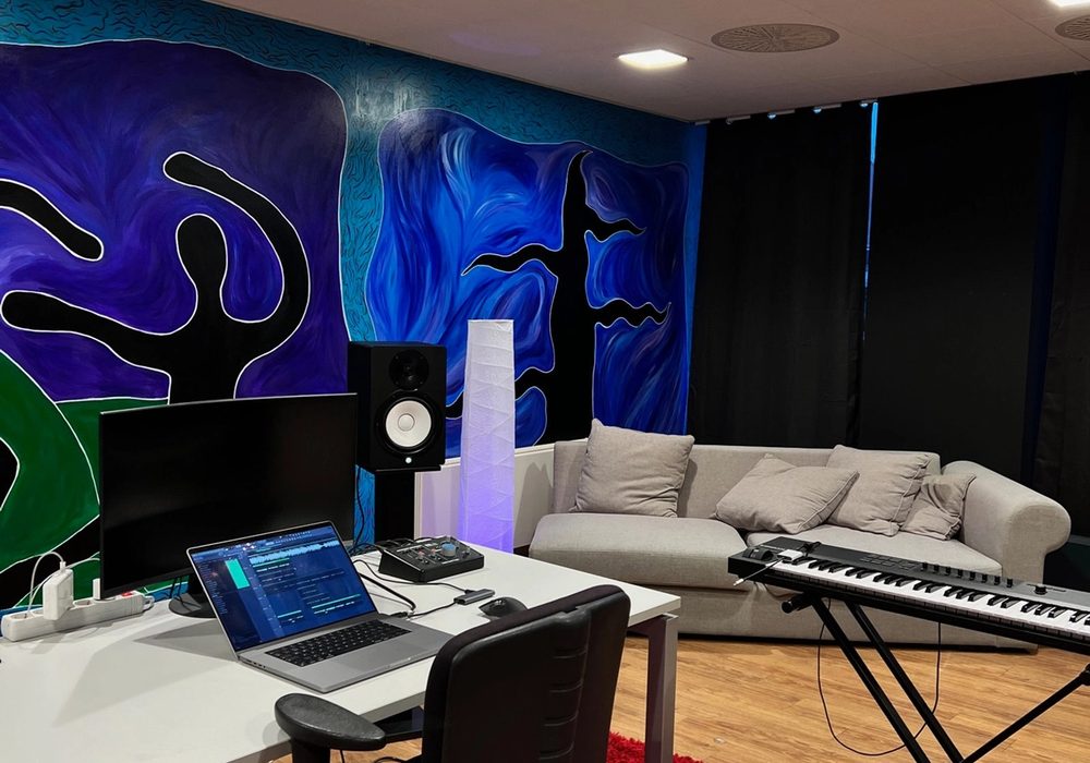 De muziekstudio van The Mudita