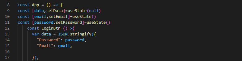 the code creates a context API